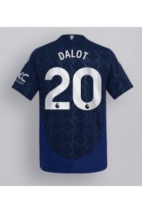 Manchester United Diogo Dalot #20 Fotballdrakt Borte Klær 2024-25 Korte ermer